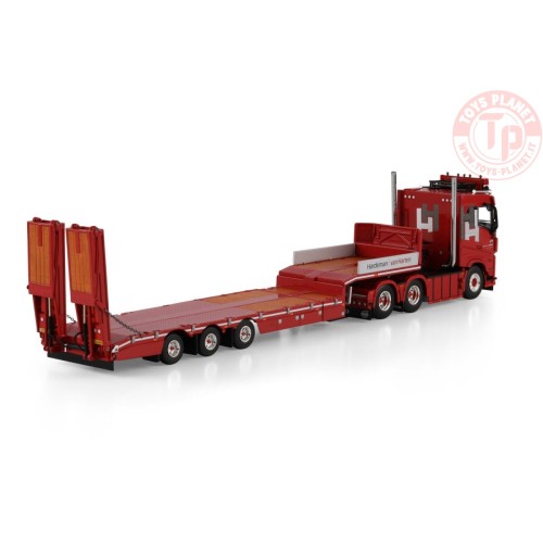 WSI 1/50 VOLVO Lowloader トレーラー WSI 01-4986 1/50 VOLVO FH AERO SLEEPER CAB 6X2 TAG AXLE SEMI LOW LO