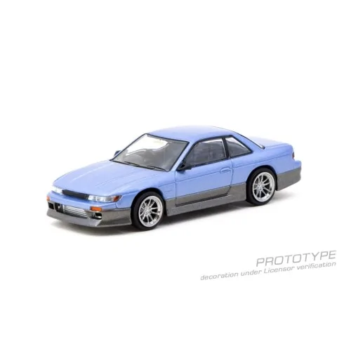 1/64 VERTEX Nissan Silvia (S13), blu/grigio T64G-025-PU TARMAC WORKS