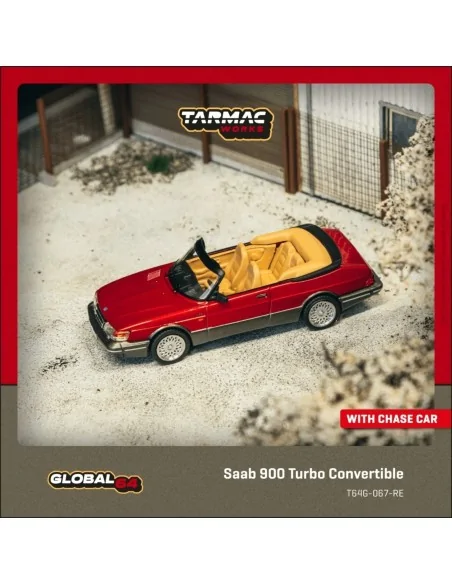1/64 Saab 900 Turbo Cabrio, rosso T64G-067-RE TARMAC WORKS