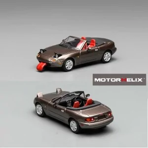 1/64 MAZDA MX-5 MIATA NA LHD marrone metallizzato M60207L MOTORHELIX
