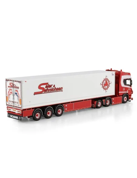 1/50 Sejer & Sonnichsen SCANIA R HIGHLINE CR20H 6X2 TAG AXLE REEFER TRAILER - 3 AXLE WSI 01-4888 WSI MODELS 1/50 Sejer & Sonnichsen SCANIA R HIGHLINE CR20H 6X2 TAG AXLE REEFER TRAILER - 3 AXLE WSI 01-4888 WSI MODELS