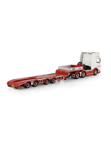 1/50 Trailer Christer Transport AB SCANIA R HIGHLINE CR20H 6X2 TAG AXLE SEMI WHEEL WELL LOW LOADER - 4 AXLE WSI 01-4992 WSI M...