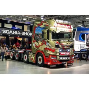 1/50 Midtstøl SCANIA R HIGHLINE CR20H 8X4 WITH ADD ON AXLE WSI 01-5316 WSI MODELS