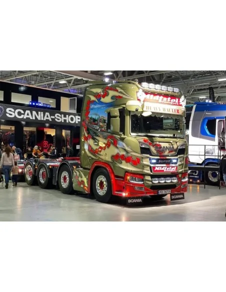 1/50 Midtstøl SCANIA R HIGHLINE CR20H 8X4 WITH ADD ON AXLE WSI 01-5316 WSI MODELS