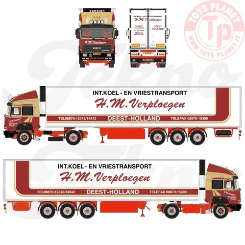 Iveco TurboStar 190-48 con semirimorchio frigo H.M. Verploegen 1:50 TEKNO 86836 TEKNO