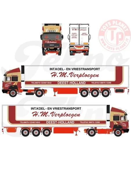 Iveco TurboStar 190-48 con semirimorchio frigo H.M. Verploegen 1:50 TEKNO 86836 TEKNO Iveco TurboStar 190-48 con semirimorchio frigo H.M. Verploegen 1:50 TEKNO 86836 TEKNO
