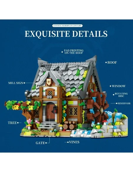 Medieval Mill 1873pz REOBRIX 66045 REOBRIX