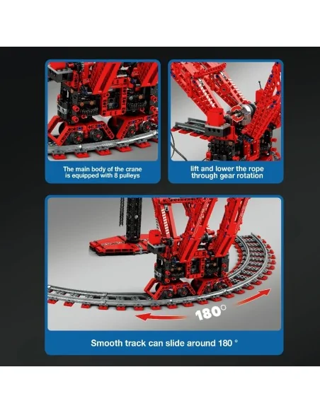 Gru su rotaia radiocomandata 1196 pz REOBRIX 22029 REOBRIX