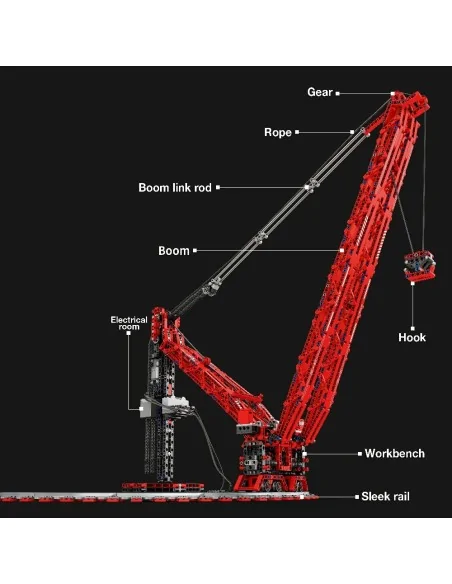 Gru su rotaia radiocomandata 1196 pz REOBRIX 22029 REOBRIX