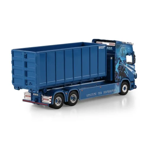 1/50 Molander SCANIA S HIGHLINE CS20H RIGED TRUCK WITH HOOKLIFT SYSTEM 6X2 TAG AXLE + 40M3 CONTAINER WSI 01-4882 WSI MODELS