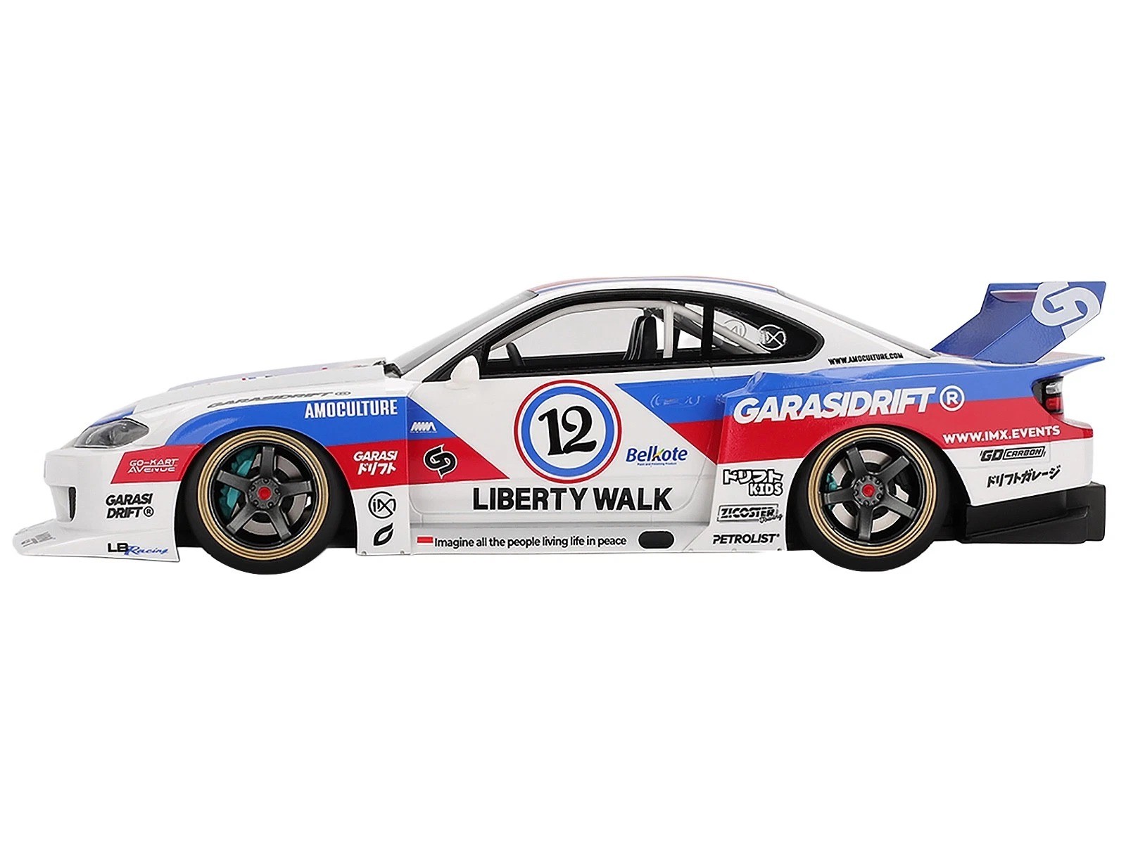 最終値下げ！！S-15 SILVIA NISSAN Tricolore　1/10 TS0635 1/18 NISSAN SILVIA S15 SUPER SILHOUETTE GARASIDRIFT X LBWK 2