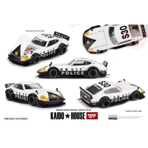 1:64 NISSAN FAIRLADY Z KAIDO GT POLICE 1978 KHMG208 MINI GT