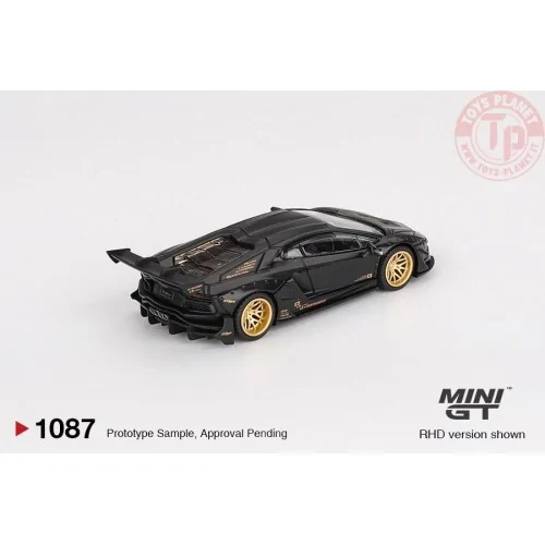 1:64 LAMBORGHINI AVENTADOR LBWORKS LIMITED EDITION MATTE BLACK 2025 MGT01087-L MINI GT