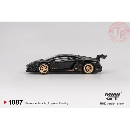 1:64 LAMBORGHINI AVENTADOR LBWORKS LIMITED EDITION MATTE BLACK 2025 MGT01087-L MINI GT