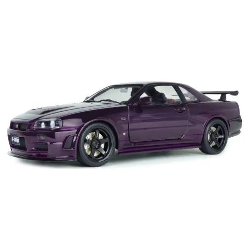 1/18 NISSAN SKYLINE (R34) GT-R Z TUNE 1999 MIDNIGHT PURPLE S1804311 SOLIDO