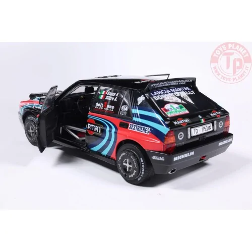 1/18 LANCIA DELTA HF INTEGRALE TRIBUTE TO BIASON BLACK A.SACCO RALLY S1807809 SOLIDO