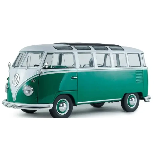 1/64 VOLKSWAGEN T1 SAMBA GREEN/WHITE 1962 S1813403 SOLIDO