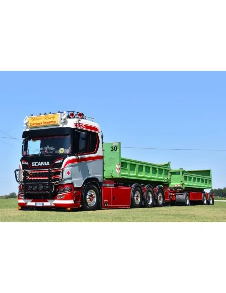 1/50 Rossi Rudy Container Transport SCANIA R NORMAL CR20N Autotreno scarrabile + 2 CONTAINER DA 15 M3 WSI 01-5514 WSI MODELS