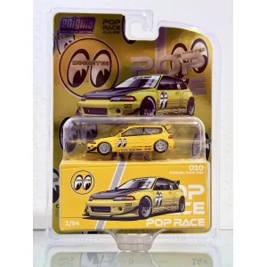 1/64 Pandem Honda Civic EG6 Mooneyes Giallo PRE010 POP RACE