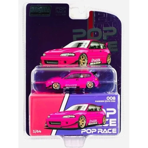 1/64 Honda Pandem Civic EG6 Rosa PR008 POP RACE