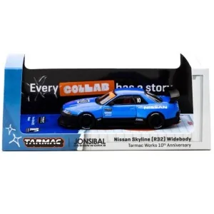 1/64 Nissan Skyline (R32) Widebody - 10° Anniversario T64G-061-10TH TARMAC WORKS