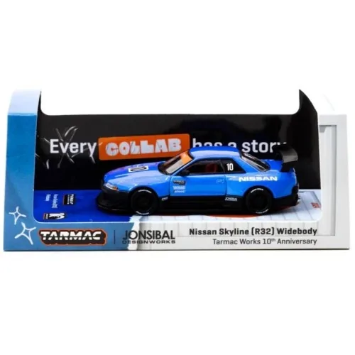 1/64 Nissan Skyline (R32) Widebody - 10° Anniversario T64G-061-10TH TARMAC WORKS