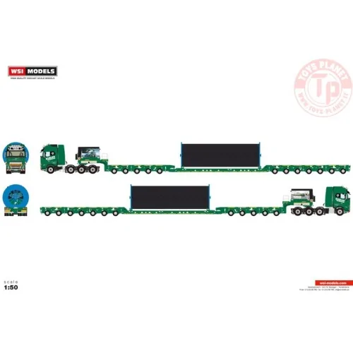 VOLVO FH5 GLOBETROTTER XL 8X4 SCHEUERLE INTERCOMBI CABLE REEL 200MM WITH CABLE Kübler WSI 01-4596 WSI MODELS