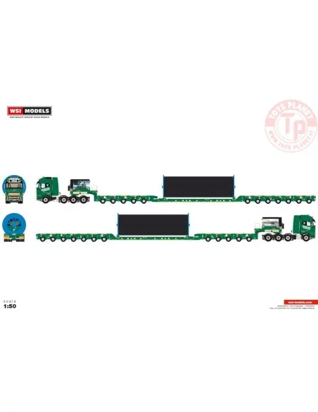 VOLVO FH5 GLOBETROTTER XL 8X4 SCHEUERLE INTERCOMBI CABLE REEL 200MM WITH CABLE Kübler WSI 01-4596 WSI MODELS