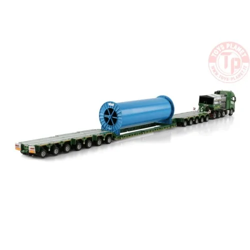 VOLVO FH5 GLOBETROTTER XL 8X4 SCHEUERLE INTERCOMBI CABLE REEL 200MM WITH CABLE Kübler WSI 01-4596 WSI MODELS