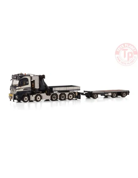 MERCEDES-BENZ AROCS MP5 BIG SPACE 10X4 TRAILER 3 AXLE WITH PALFINGER PK 165.002 TEC 7 BALLAST BOX ARJEN KANDT WSI 01-4303 WSI...