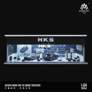 1/64 parking garage HKS with light MO914105 MOREART DIORAMI
