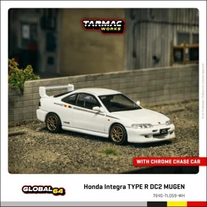 1/64 Honda Integra TYPE R DC2 MUGEN White T64G-TL059-WH TARMAC WORKS