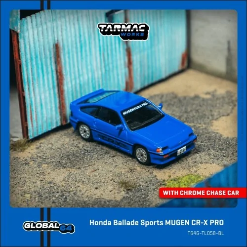 1/64 HONDA Ballade Sports MUGEN CR-X PRO BLU T64G-TL058-BL TARMAC WORKS