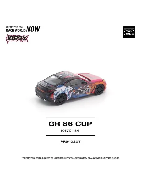 1/64 TOYOTA GR86 CUP PR640207 POP RACE 1/64 TOYOTA GR86 CUP PR640207 POP RACE
