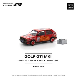1/64 GOLF GTI MkII - TEAM DEMON TWEEKS BTCC 1988- PR640105 POP RACE