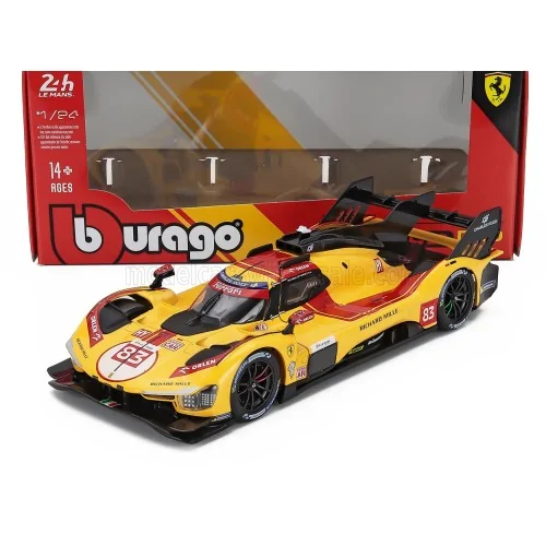 1/24 FERRARI 499P 3.0L TURBO V6 TEAM AF CORSE N 83 WINNER 24h LE MANS 2025 ROBERT KUBICA - PHIL HANSON - YIFEI YE BU18-26319 ...