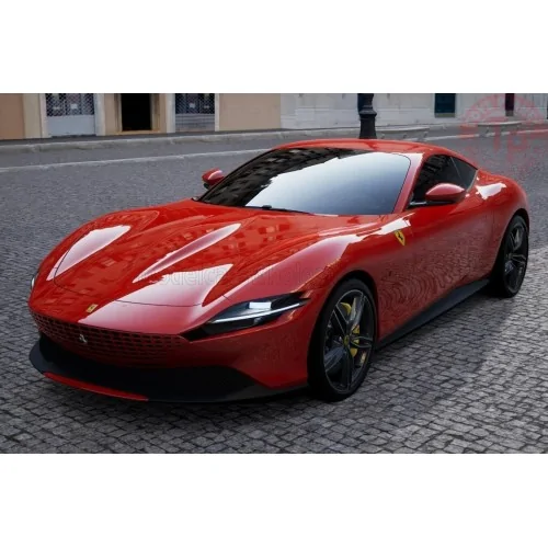1/18 FERRARI ROMA 2019 WITH SHOWCASE NUMBERED ONE BY ONE ROSSO CORSA 322 POLISTIL 18FE02040 POLISTIL