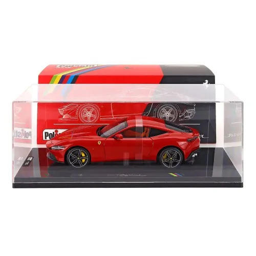1/18 FERRARI ROMA 2019 WITH SHOWCASE NUMBERED ONE BY ONE ROSSO CORSA 322 POLISTIL 18FE02040 POLISTIL