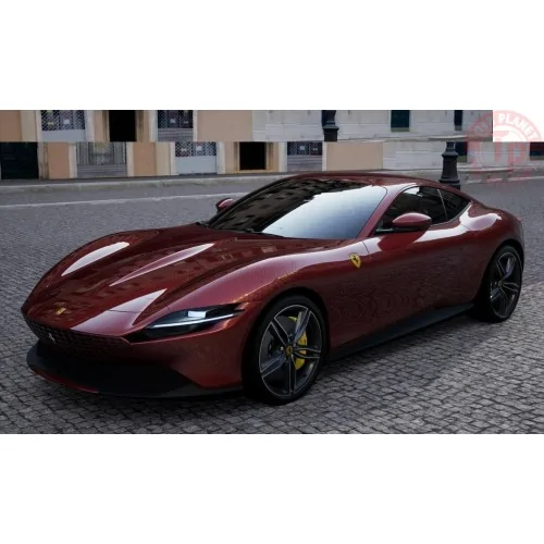 1/18 FERRARI ROMA 2019 WITH SHOWCASE NUMBERED ONE BY ONE ROSSO MAGMA POLISTIL 18FE02041 POLISTIL