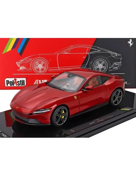1/18 FERRARI ROMA 2019 WITH SHOWCASE NUMBERED ONE BY ONE ROSSO MAGMA POLISTIL 18FE02041 POLISTIL 1/18 FERRARI ROMA 2019 WITH SHOWCASE NUMBERED ONE BY ONE ROSSO MAGMA POLISTIL 18FE02041 POLISTIL