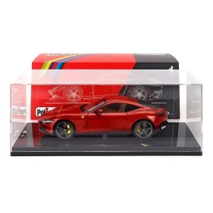 1/18 FERRARI ROMA 2019 WITH SHOWCASE NUMBERED ONE BY ONE ROSSO MAGMA POLISTIL 18FE02041 POLISTIL