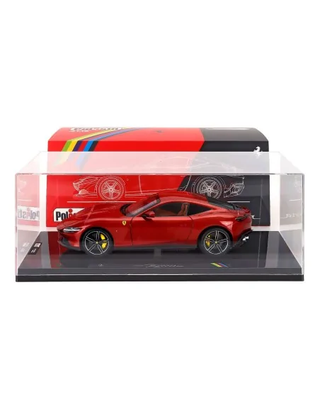 1/18 FERRARI ROMA 2019 WITH SHOWCASE NUMBERED ONE BY ONE ROSSO MAGMA POLISTIL 18FE02041 POLISTIL