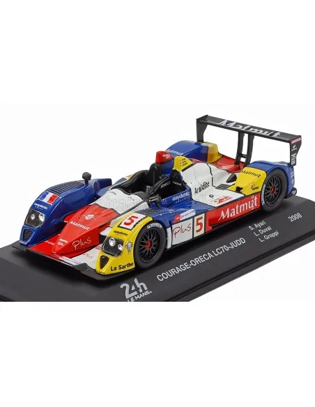 1/43 COURAGE LC70 JUDD 5.5L V10 TEAM ORECA MATMUT N 5 24h LE MANS 2008 SOHEIL AYARI - LOIC DUVAL - LAURENT GROPPI E161 MODELL...