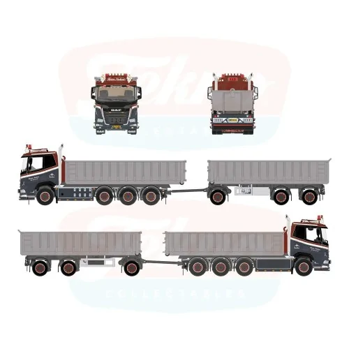 1/50 Nielsen Vognmand, Soren DAF XF 8x2 haakarm met container TEKNO 90721 TEKNO