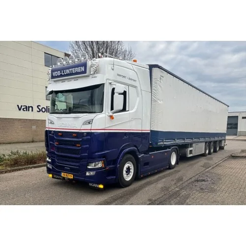 1/50 VDB Lunteren SCANIA S HIGHLINE CS20H 4X2 BOX TRAILER - 3 AXLE WSI 01-5332 WSI MODELS