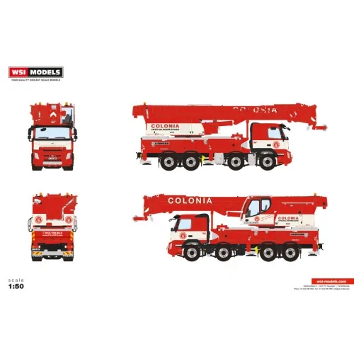 1/50 Colonia VOLVO FMX SLEEPER CAB 8X4 LIEBHERR LTF 1060-4.1 WSI 51-2200 WSI MODELS