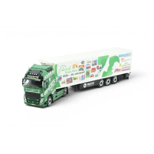 1/50 Gesuko Russel Truckshow Volvo FH04 Globetrotter with 3-axle refrigerated trailer TEKNO 88419 TEKNO