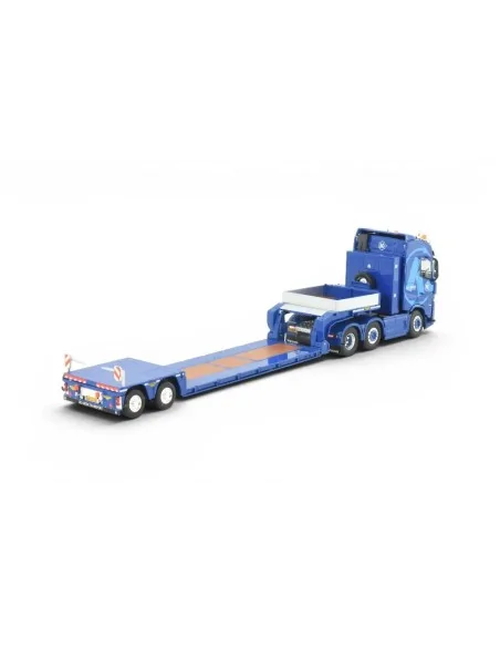 Volvo FH Aero 6x2 trekker met 2-assige Broshuis dieplader De Kreek Transport 1:50 TEKNO 89424 TEKNO