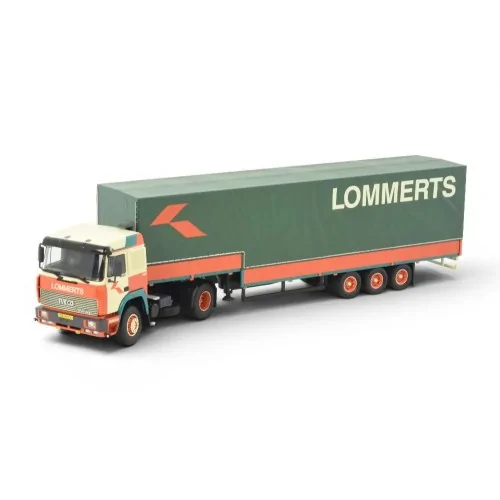 Iveco Turbostar met 3-assige zwanenhals oplegger Lommerts TEKNO 89110 TEKNO