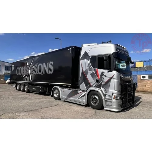 Scania Next Gen S-series Highline with 3-axle box trailer Coles & Sons TEKNO 87111 TEKNO
